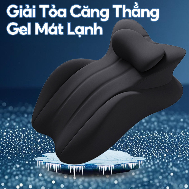 Gối Xốp Nhớ, Gối Tựa Lưng Công Thái Học Nằm Sấp, Sử Dụng Chơi Game, Thư Gian- Giúp Giảm Áp Lực Lên Cơ Thể