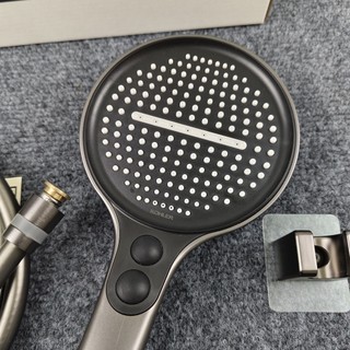 【 KOHLER 】Đầu vòi sen tăng áp màu xám gunmetal mới có chức năng chặn nước, vòi sen mưa tăng áp đa chức năng cho phòng tắ