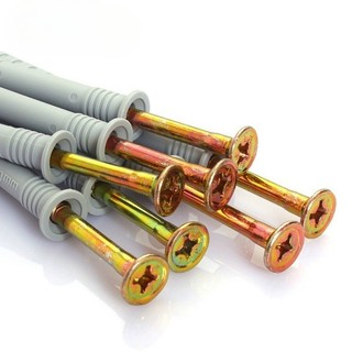 Tắc kê nở nhựa kèm vít M6M8M10 Vít lắp đặt nở, Tắc kê nở, Vít lắp đặt kèm nở lắp cửa nhôm cửa nhựa [JYD-ZZ-Z]