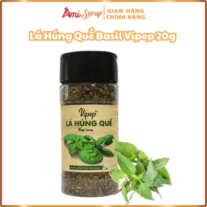 Lá Húng Quế Basil Vipep 20g Gia Vị Nấu Ăn Chuẩn Nhà Hàng Hương Vị Ẩm Thực Địa Trung Hải