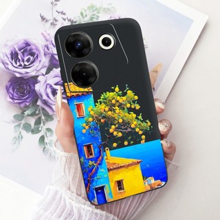 Vỏ Mới Cho Tecno Camon 20 CK6 CK6n / Camon 20 Pro 4G CK7n / Camon 20 Pro 5G CK8n Vỏ Mềm Hình Bướm Hoa Phổ Biến