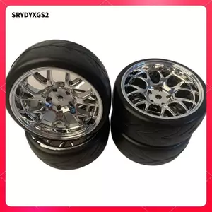 Bộ 4 Vành Bánh Và Lốp Xe 1: 10 Cho Xe RC Rock TT02 HSP HPI Model