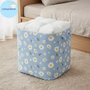 Pufangbliss In Hình Có Thể Gập Lại Dây Kéo Túi Bảo Quản Dung Tích Lớn Có Thể Tái Sử Dụng Cho Quần Áo Tủ Quần Áo Phân Loại Di Chuyển Paing Tiếp Liệu VN