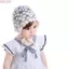 Mũ ren trẻ em WEETW, Mũ xếp nếp công chúa thoáng khí, Đạo cụ chụp ảnh phong cách Hàn Quốc Cô gái hoa trắng Sunhat Kids