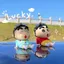 Phi Công Crayon Shin-Chan Trang Trí Xe Ô Tô Bên Ngoài Hoạt Hình Búp Bê Dễ Thương Thân Xe Ô Tô Trang Trí Mái 26.3.22