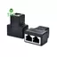 Cáp mạng ethernet 1 đến 2 LAN Đầu nối bộ chuyển đổi phích cắm RJ45 [mới]