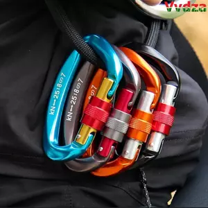 VVDZA Professional Carabiner 12 / 25KN Phụ kiện Thiết bị bảo vệ leo núi bằng nhôm