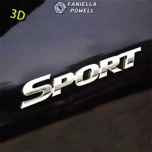 FANIELLAPOWELL SPORT Phụ kiện ô tô Huy hiệu xe đạp Moto Phong cách kim loại