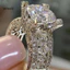 Một thế giới| Phụ nữ Đính Đá Cubic Zirconia Đính Đá dát Cưới Nhẫn Đính Hôn Trang Sức