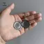 Mặt dây chuyền hoa sen cổ điển có thể mở màu bạc Khung ảnh bằng thép không gỉ Charm Nelace dành cho nữ Quà tặng trang sức nam [Mina]