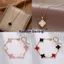 Vòng cổ cỏ ba lá thanh lịch dành cho nữ, trang sức quyến rũ đơn giản và may mắn