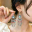 Phong Cách Dân Tộc Tua Dài Miao Bông Tai Bạc Bohemian Thiểu Số Dân Tộc Ánh Sáng Sang Trọng Cao Cấp Phù Hợp Với Bông Tai