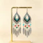 Retro Phong Cách Dân Tộc Miao Dân Tộc Bạc Trang Sức Bông Tai Mùa Hè Kỳ Nghỉ Du Lịch Bohemian Tua Rua Bông Tai Dài Nữ