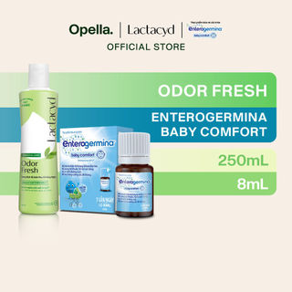 Men vi sinh Enterogermina Baby Comfort Lọ 8ml + DDVS Phụ nữ Lactacyd Odor Fresh 24H 250ml