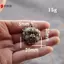 Phụ kiện chuông dũng cảm mắt to bằng đồng thau Phụ kiện thủ công DIY VN