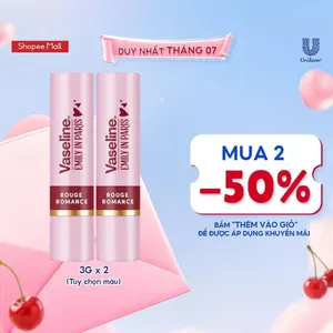 Combo 2 Son dưỡng môi Vaseline Emily In Paris 3g x 2 (Tuỳ chọn)
