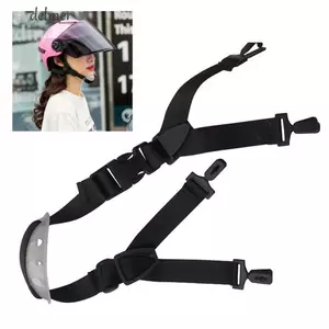 DELMER Mũ bảo hiểm Chin Mount với Chin Cup Mũ bảo hiểm hình chữ Y Phụ kiện chống mài mòn Chắc chắn Mũ cứng có thể tháo rời Dây đeo cằm