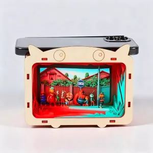 Vật liệu thủ công khoa học 3D Holography Chiếu phim Truyền hình Đồ chơi khoa học Trẻ em Học sinh Công nghệ sáng tạo Những phát minh nhỏ cho trường học Sản xuất bài tập về nhà