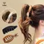 Kẹp Đuôi Ngựa Cao Mờ Màu Chuối Kẹp Nữ Phụ Kiện Phong Cách Tóc Đuôi Ngựa Thời Trang Barrettes Vuốt Tóc Kẹp Tóc [Mina]