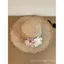 Phong cách mới ~ Mũ rơm dệt hoa Raffia cao cấp kiểu Pháp Mũ chống nắng mùa hè