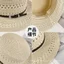 Pháp Rỗng Thoáng Khí Ống Hút Flat Top Mũ Rơm Nữ Mùa Hè Đi Biển Kỳ Nghỉ Top Mũ Mặt Nhỏ Chống Nắng Mũ Chống Nắng
