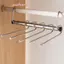 Móc treo quần ma thuật gấp 5 / 9 lớp bằng thép không gỉ Tiết kiệm không gian Quần áo Ra Sắp xếp cho tủ quần jean Khăn quàng cổ