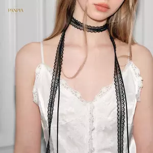 PNPIA- Người Phụ Nữ Mỏng Ren Choker Khăn Cưới Ne Khăn Nhẹ Khăn Ren Xương Đòn Dây Chuyền Cho Tiệc Khăn Trang Trí