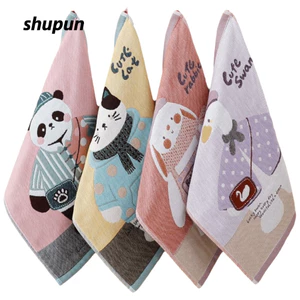 Khăn Nhà Bếp SHUPUN, Khăn Lau Cotton 4 Lớp Nhanh Khô Khăn Tay Lớn, Khăn Trà 34x40cm Trang Trí Nhà Hàng