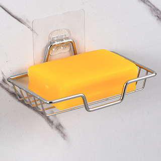 【COLORFUL】Easy Install Wall Mounted Stainless Steel Soap Dish for Bathroom and Kitchen Use
