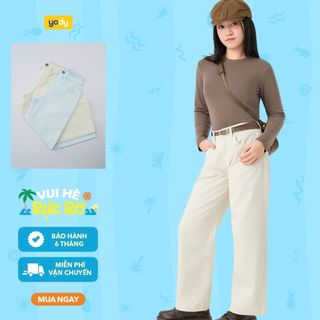 [SALE OFF] Quần jeans cho bé YODY ống suông co giãn nhẹ thoáng khí mềm mại GCJE25S011