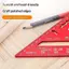 GE Hợp Kim Nhôm Tam Giác Thước Độ Chính Xác Cao Trong Suốt Cân 1 Cái Dễ Đọc Đồng Hồ Đo Cho Người Mới Bắt Đầu Woodworker Craft VN