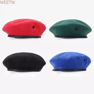 Mũ nồi WEETW, Mùa thu đông cho mũ đồng phục Cosplay, Mũ họa sĩ có thể điều chỉnh màu trơn thời trang Hiệu suất sân khấu