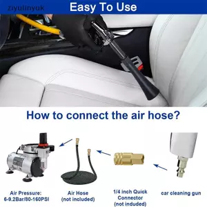Ziyulinyuk Air Blow Rửa Xe Hiệu Quả Làm Sạch Khô Áp Lực Cao Hút Bụi Chuyên Nghiệp Dụng Cụ Vệ Sinh Nội Thất Ô Tô VN