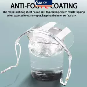 Mặt nạ phục vụ ăn uống đặc biệt MAKY Nhà bếp Tấm chắn mặt bảo vệ trong suốt 10-pa VN
