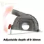 Máy mài góc GE Tấm che bụi cho máy đánh bóng cắt 100mm Xưởng làm sạch Môi trường Đổi mới và sửa chữa VN