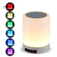 < CarFashion > Xi lanh không dây Đèn ngủ đầy màu sắc Loa tương thích Bluetooth Đồng hồ báo thức Trang trí nội thất