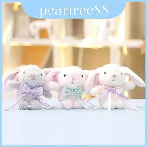 Mặt dây chuyền sang trọng hình chú thỏ hoạt hình với chất liệu mềm để trang trí túi và quà tặng sưu tập