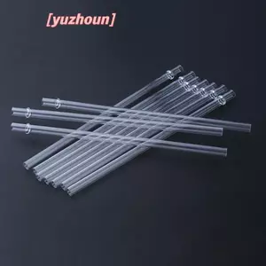 10 Chiếc Ống Hút Nhựa Lấp Lánh Trắng 9 Inch Ống Hút Uống Cứng Có Thể Tái Sử Dụng Dài Cho Cốc Cốc Cốc Chai