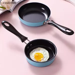 Ziyulinyuk Chảo Chiên Mini Thép Không Gỉ Ngăn Ngừa Sti Nồi Cảm Ứng Tròn Ăn Sáng Chảo Trứng Chiên Nhỏ Có Tay Cầm Dài Tiện Ích Nhà Bếp VN
