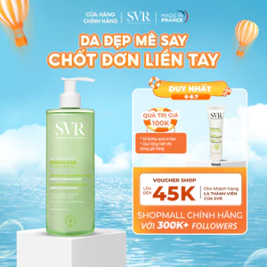 Gel rửa mặt cho da dầu mụn, không chứa xà phòng SVR Sebiaclear Gel Moussant 400ML