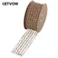 GETVOW 1 Cuộn Vải Bố Lưới, Ruy Băng Có Dây 10 Sân Mộc Mạc, Dệt 2 Inch Đay Có Dây Cạnh Đảng