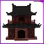 Cảnh quan cá Cảnh quan Cây cảnh Pavilion Mô phỏng nhỏ Trang trí Đồ trang trí