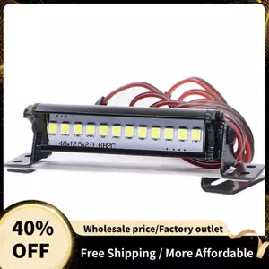 1 Chiếc RC 12 Đèn LED Thanh Kim Loại Mái Đèn Cho SCX10 KM2 CC01 D90 90046 90047 RC Bánh Xích, 50Mm / 1,97 inch