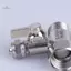 1 Bộ Bộ Chuyển Đổi Nước Cấp RO 1 / 2 Đến 1 / 4 3 / 8 Inch Có Van Tắt Đồng Thau Lâu Dài Cho Dưới Bồn Rửa Lọc mới