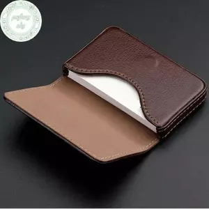 PUSKY Sized Khâu Da PU Đựng Thẻ Tín Dụng Tham Quan Hộp Đựng Thẻ Kinh Doanh Ví Có Tắt Từ Tính Cho Nam Nữ VN