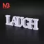 3 chữ cái LIVE LOVE LAUGH bằng gỗ để trang trí đám cưới (Trắng)
