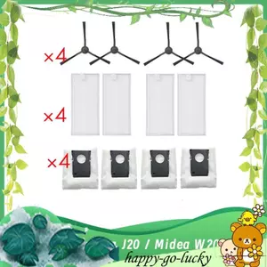 Dành cho Robot hút bụi tự làm trống J20 / W20 / W20 Pro Phụ kiện siêu bàn chải bên Túi lọc bụi Phụ kiện dự phòng lâu dài