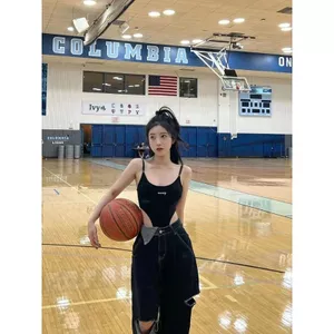 Kích thước lớn Gợi cảm Pure Desire High Fork lộ eo Áo yếm mùa hè Slim-fit Slimmer Look One-piece T @
