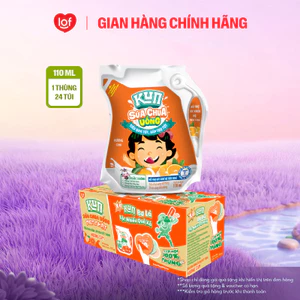 Sữa chua uống KUN vị cam thùng 24 túi x 110ml