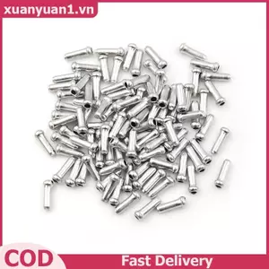 XUAN 100 Chiếc Bạc Nhôm Xe Đạp Phanh Sang Số Cáp Bên Trong Đầu Dây Đầu Mũ Uốn VN